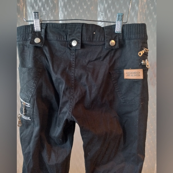 US Rodeo Black Pants Size 5/6 - Picture 6 of 13